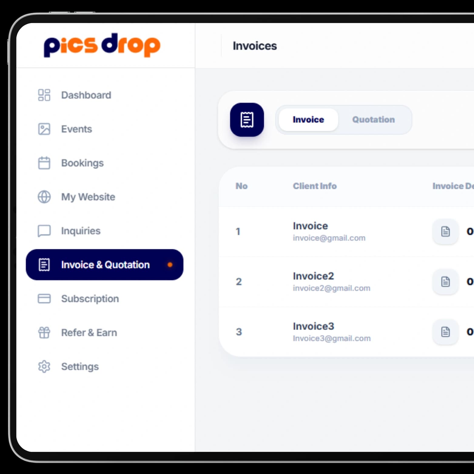 Professional Invoicing