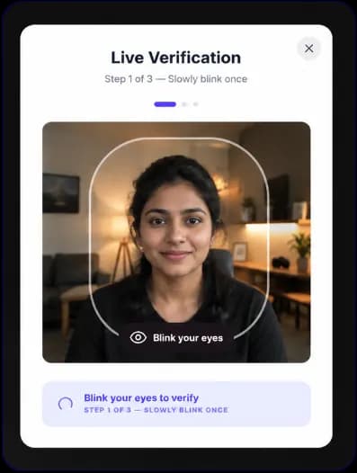 Event attendee scanning QR code and taking selfie for AI photo search