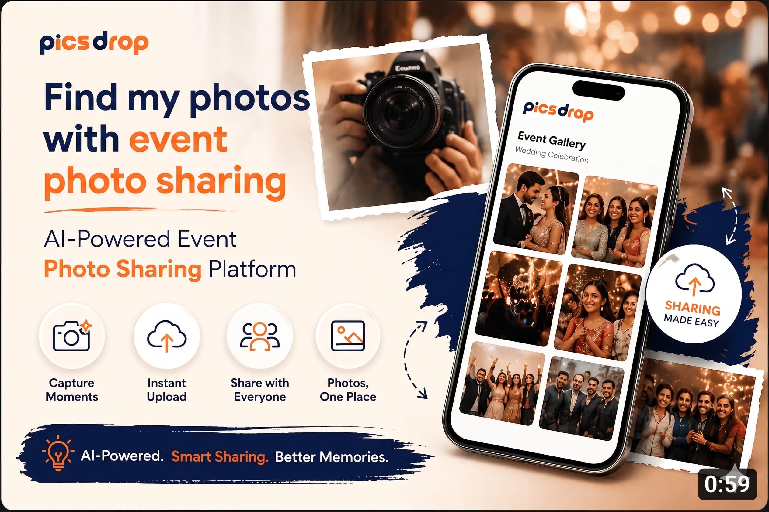 Find my photos with event photo sharing