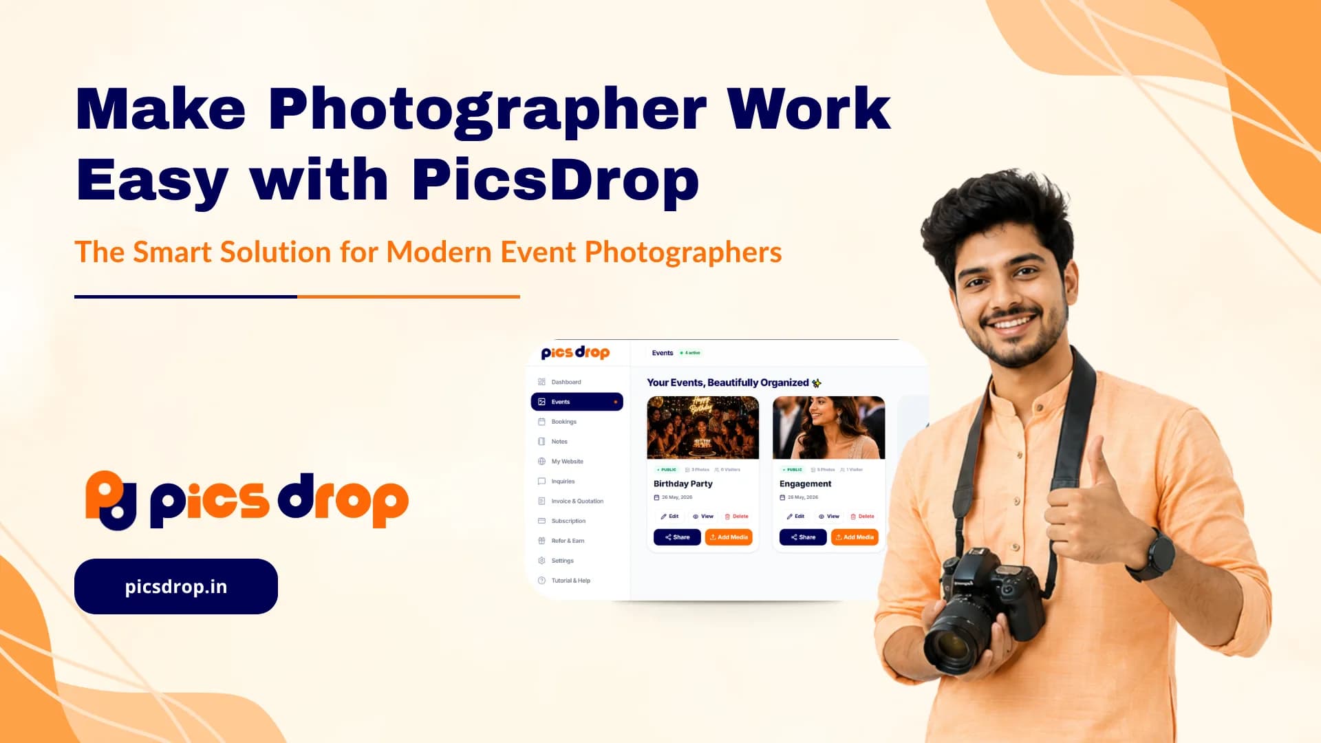 PicsDrop Blog cover: Make Photographer Work Easy with PicsDrop The Smart Solution for Modern Event Photographers