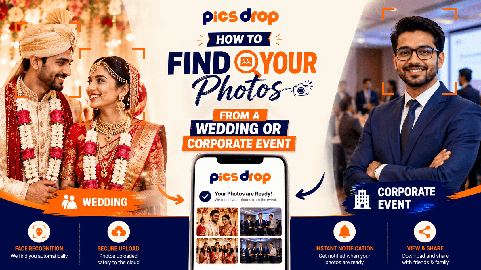 How to Find Your Photos from a Wedding or Corporate Event