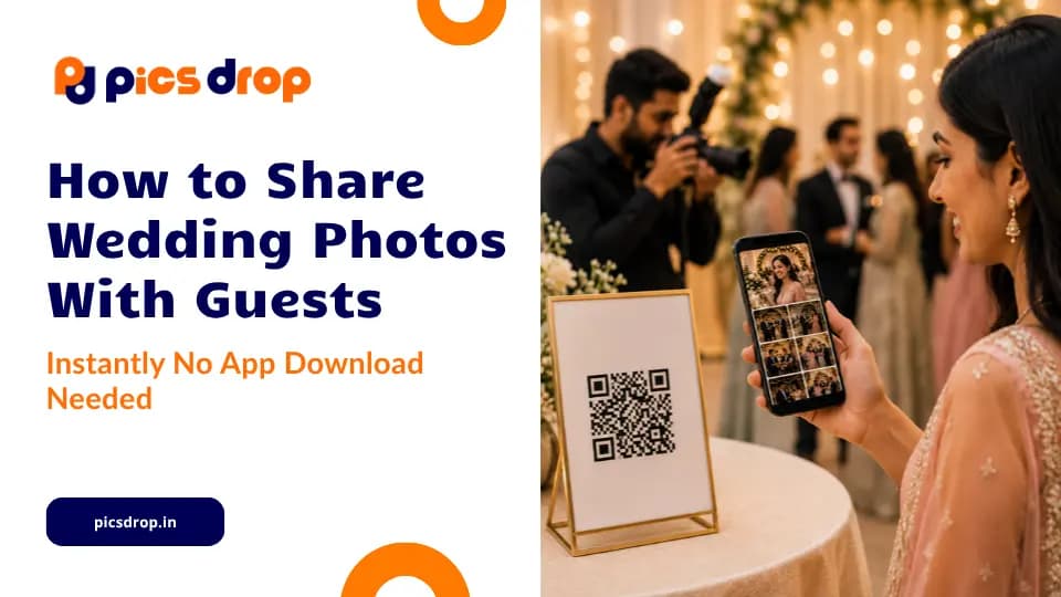 How to Share Wedding Photos With Guests Instantly No App Download Needed