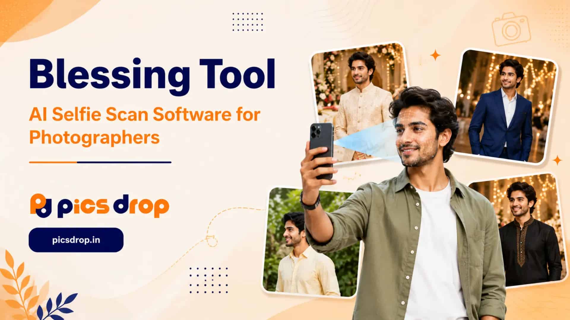 PicsDrop Blog cover: Blessing Tool: AI Selfie Scan Software for Photographers
